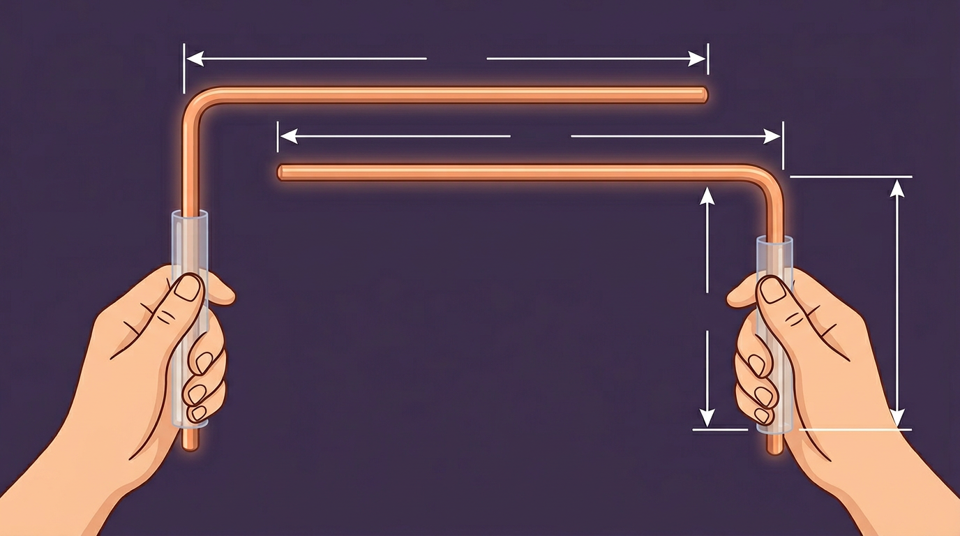 Copper dowsing L-rods for energy work