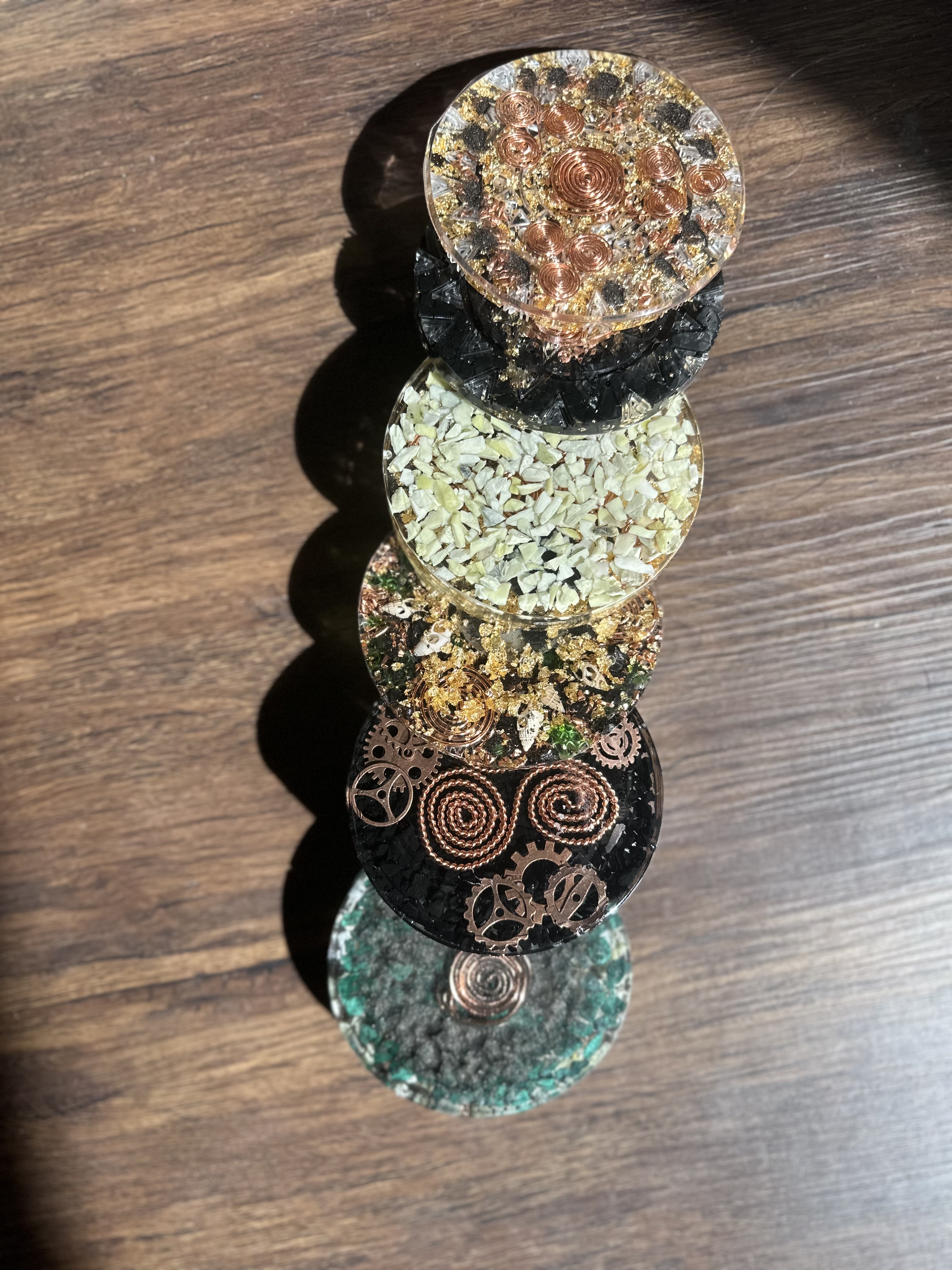 Orgone coasters handcrafted in Maine